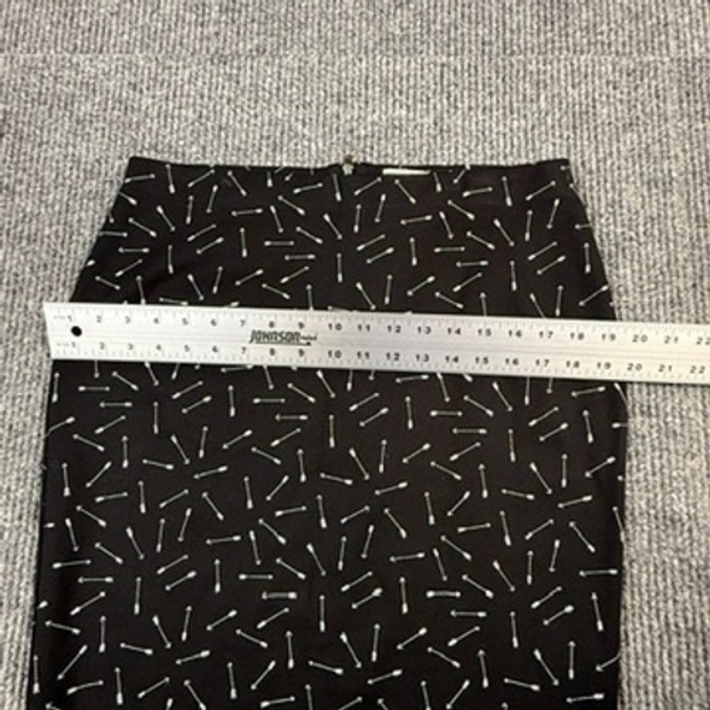 Maison Jules Womens Black White Arrow Print Pencil Skirt Size L HO15 s/40055 - Picture 6 of 10